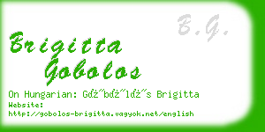 brigitta gobolos business card